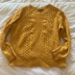 Yellow Cable Knit Banana Republic Sweater XL